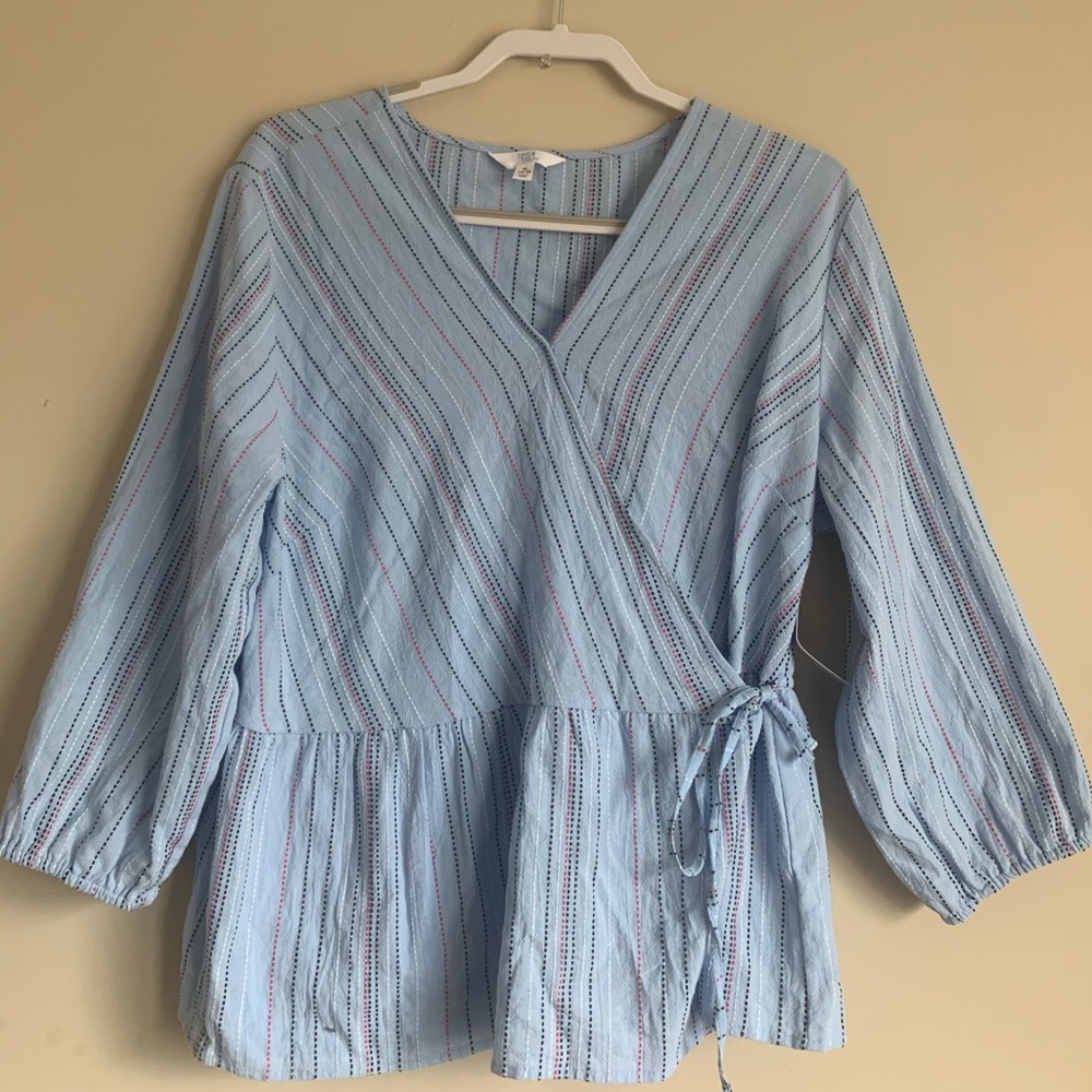 Light blue blouse
